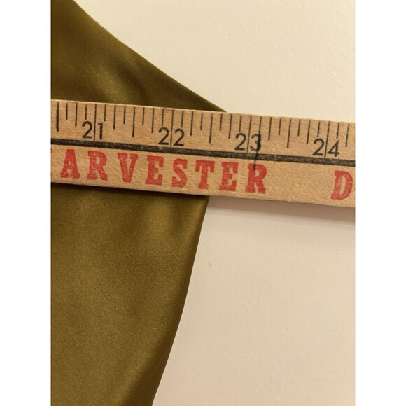 Nine West Women's Sleeveless Green Spaghetti Strap Silky Tank Blouse Size XL - Picture 4 of 5